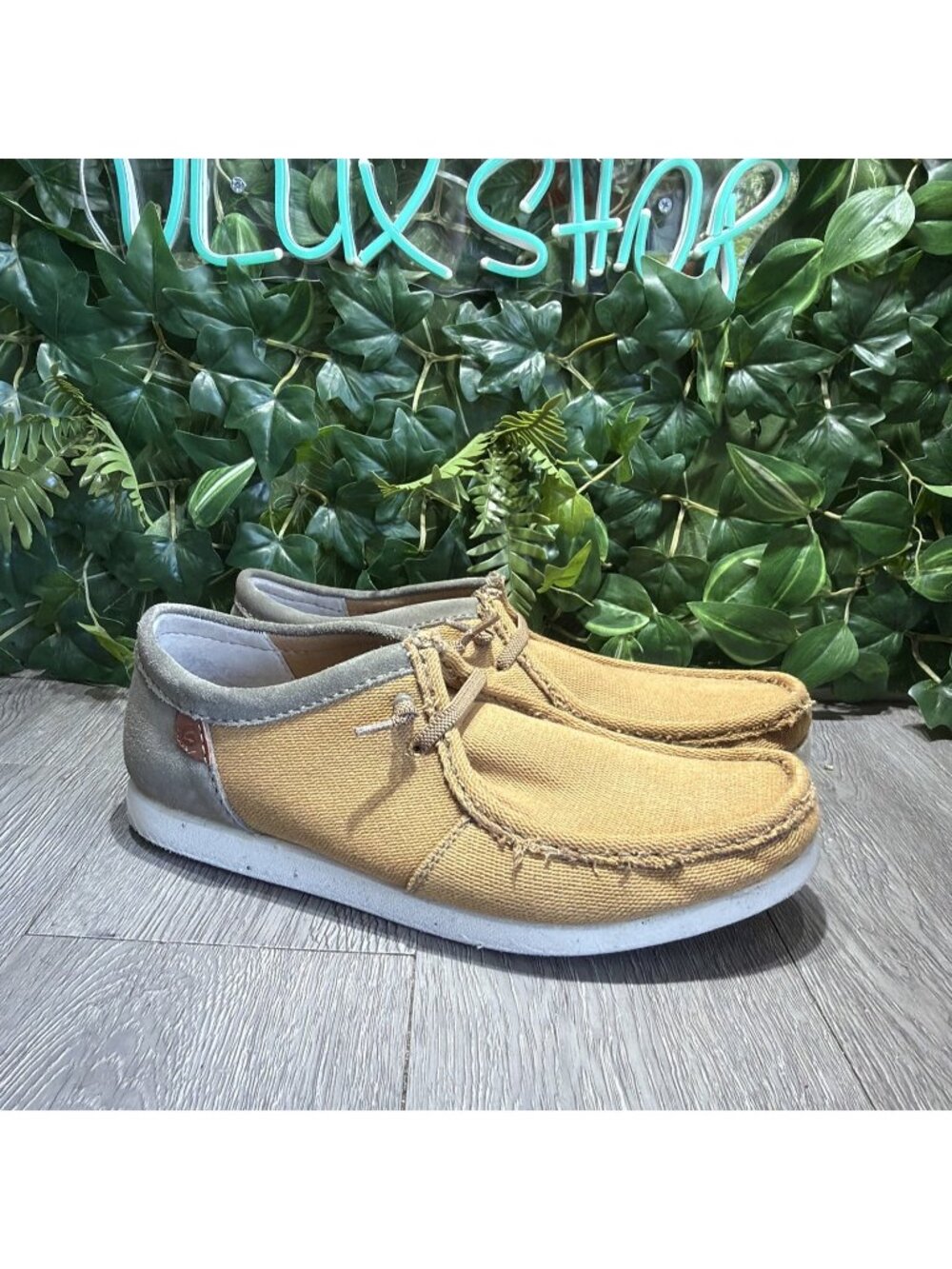 Men's Clarks ShacreLite Moc Dark Sand Combi Shoes Size 13 M